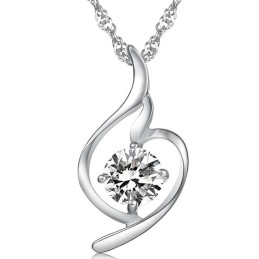 Colar De Titânio Com Banho De Platina E Diamantes Da Rainha Da Moda Feminina De Qualidade