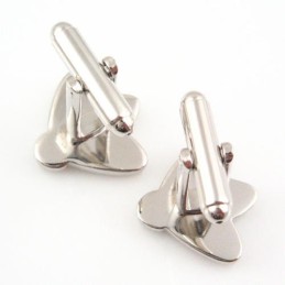 Abotoaduras De Abelha Em Titânio E Diamantes