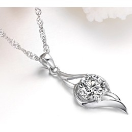 Colar Feminino De Titânio Com Banho De  E Diamante, Qualidade E Quantidade Garantidas