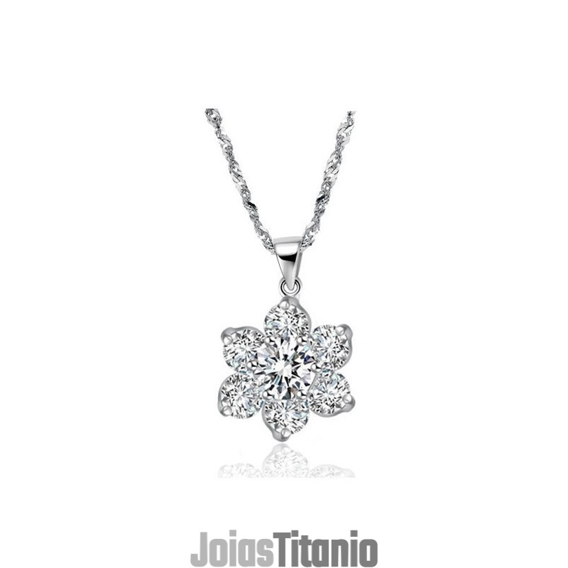 Colar Feminino De Titânio Com Banho De Platina E Strass Para Ter Uma Longa História Colar Feminino De Titânio Com Banho De Platina E Strass Para Ter Uma Longa História
