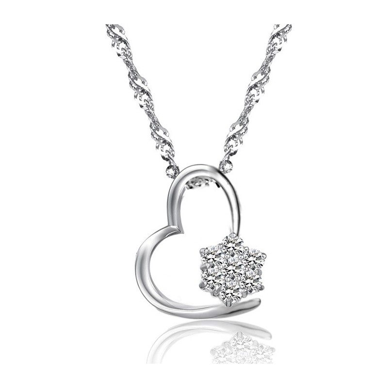 Colar De Titânio Com Revestimento De Platina Feminino De Qualidade Estável Com Diamante Colar De Titânio Com Revestimento De Platina Feminino De Qualidade Estável Com Diamante