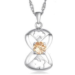 Colar Feminino De Titânio Com Revestimento De  E Formato De Borboleta, Grande Variedade