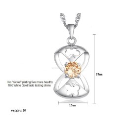 Colar Feminino De Titânio Com Revestimento De  E Formato De Borboleta, Grande Variedade
