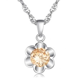 Colar Feminino De Titânio Com Banho De  Pura E Diamante, A Rainha Da Qualidade