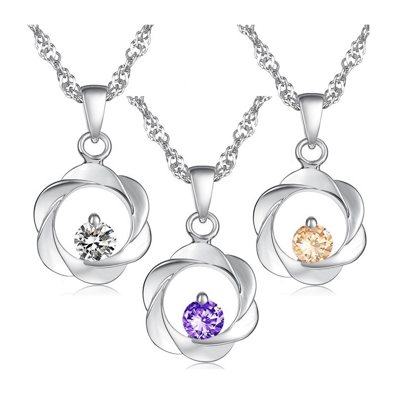 Colar Feminino Elegante De Titânio Com Banho De Platina E Diamante, Qualidade E Quantidade Garantidas Colar Feminino Elegante De Titânio Com Banho De Platina E Diamante, Qualidade E Quantidade Garantidas