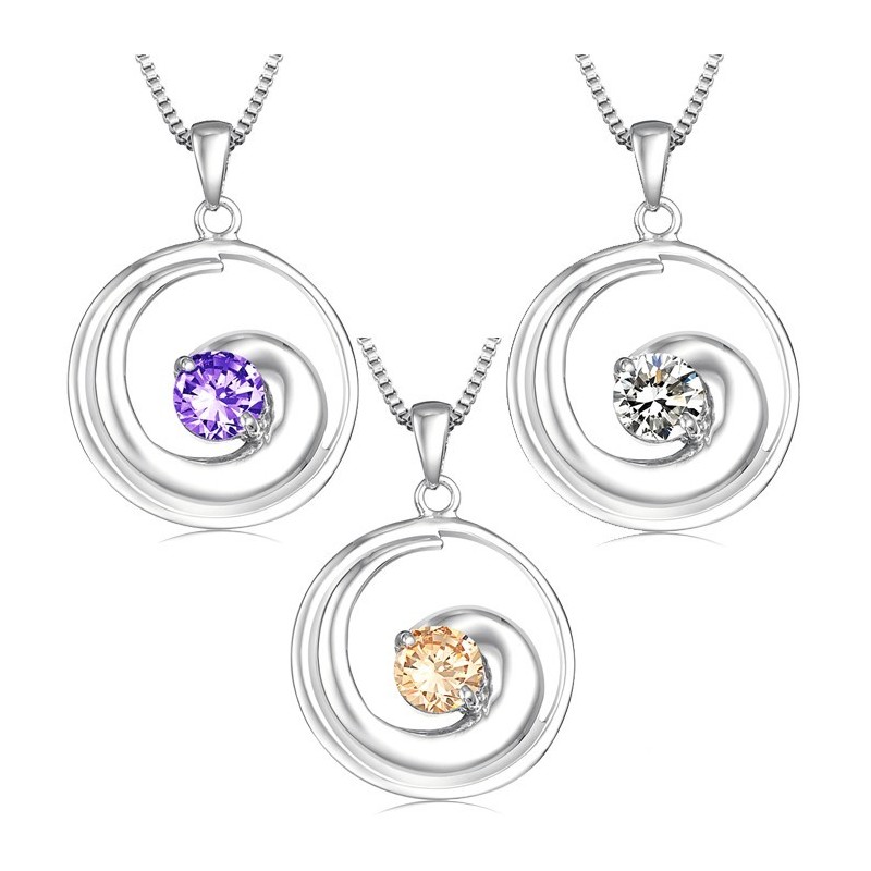 Colar Feminino De Titânio Com Revestimento De Platina De Alta Qualidade E Diamante Colar Feminino De Titânio Com Revestimento De Platina De Alta Qualidade E Diamante