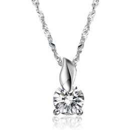 Colar Feminino De Titânio Com Banho De Platina E Diamante, Fácil De Usar