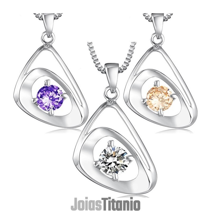 Colar Feminino De Titânio Com Banho De Platina E Qualidade Garantida Colar Feminino De Titânio Com Banho De Platina E Qualidade Garantida