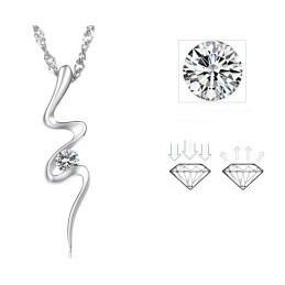 Colar De Titânio Com Revestimento De Platina Feminino, Antialérgico E De Qualidade Confiável
