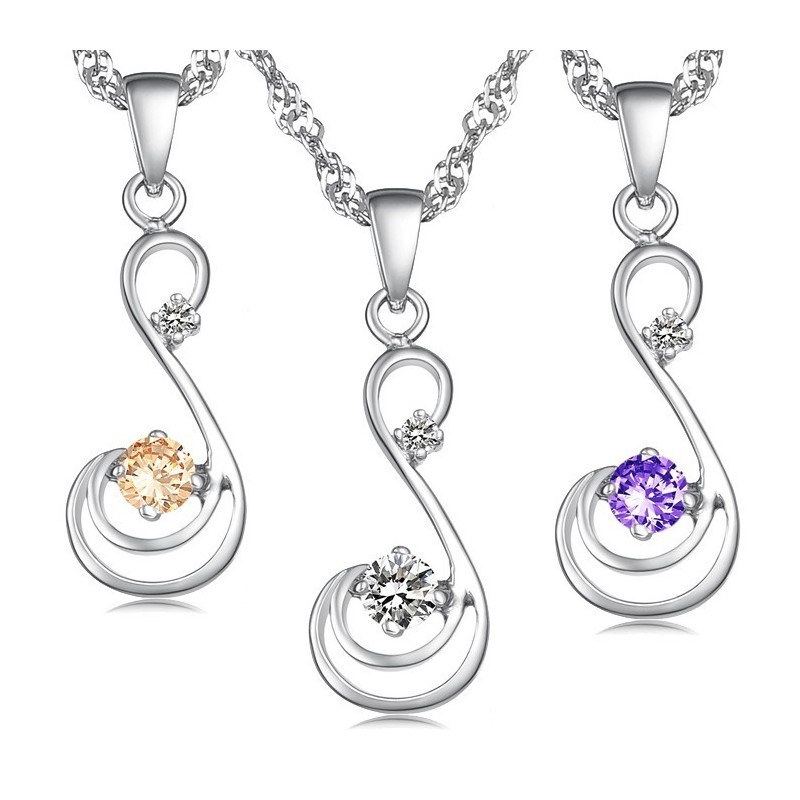 Colar Feminino De Titânio Com Banho De Platina E Diamante, Qualidade E Quantidade Garantidas Colar Feminino De Titânio Com Banho De Platina E Diamante, Qualidade E Quantidade Garantidas
