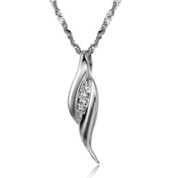 Colar De Titânio Com Banhado Em Platina Feminino Da Rainha Da Qualidade
