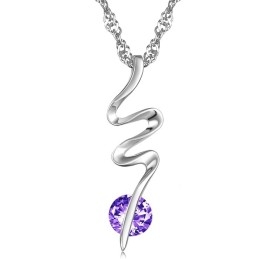 Colar Feminino De Titânio Com Revestimento De Platina E Diamante, Famoso Por Sua Alta Qualidade