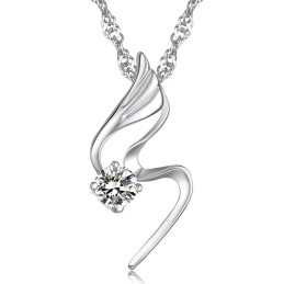 Colar Feminino De Titânio Com Revestimento De Platina E Diamante De Qualidade Confiável