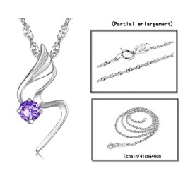 Colar Feminino De Titânio Com Revestimento De Platina E Diamante De Qualidade Confiável