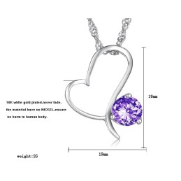 Colar Feminino De Titânio Com Revestimento De Platina De Alta Qualidade E Diamante