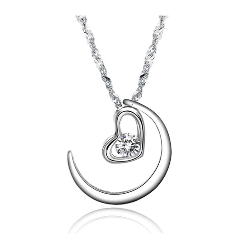 Colar Feminino De Titânio Com Banho De Platina E Strass Completo Em Especificações