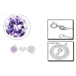 Colar Feminino De Titânio Com Banho De Platina E Diamantes, Grande Variedade