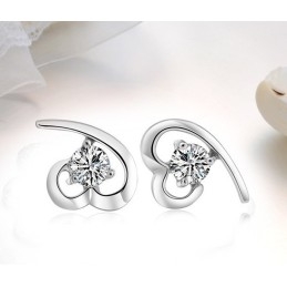 Brincos De Titânio Com Revestimento De Platina Femininos De Qualidade Estável E Strass