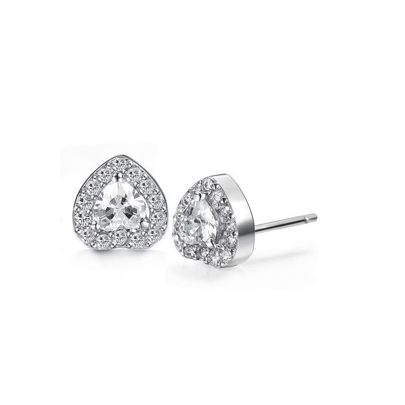 Para Desfrutar De Alta Reputação Em Casa E No Exterior, Brincos Femininos De Titânio Com Revestimento De Platina E Diamante