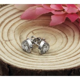 Para Desfrutar De Alta Reputação Em Casa E No Exterior, Brincos Femininos De Titânio Com Revestimento De Platina E Diamante