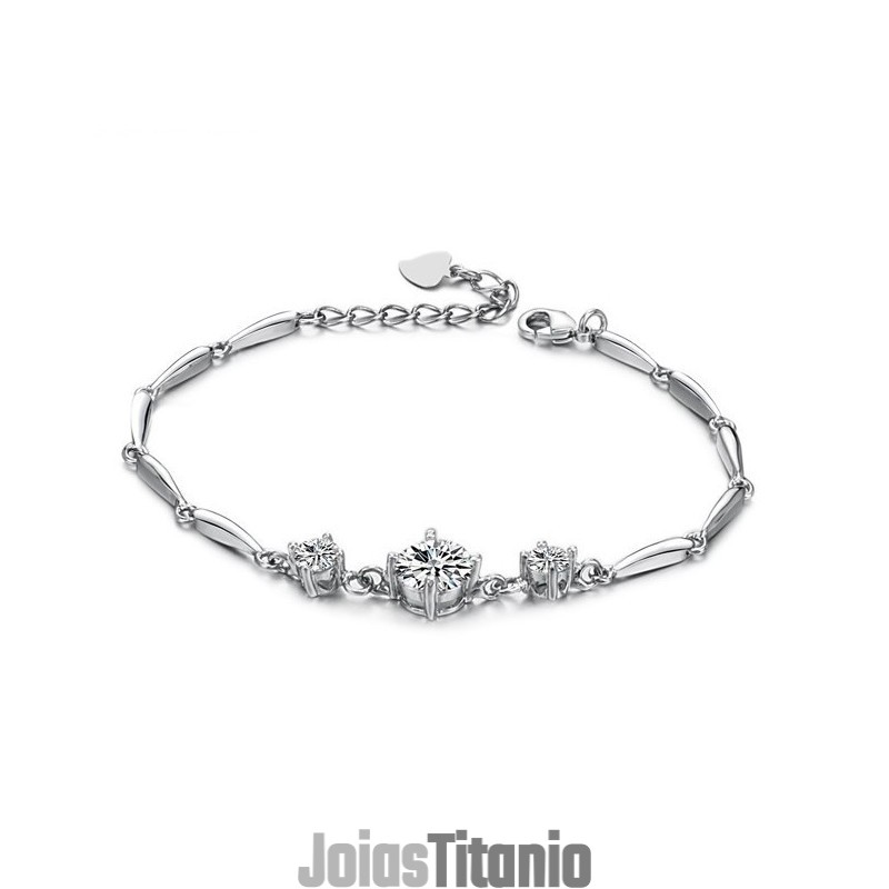 Pulseira De Titânio Com Revestimento De  Feminina De Qualidade Estável E Diamante