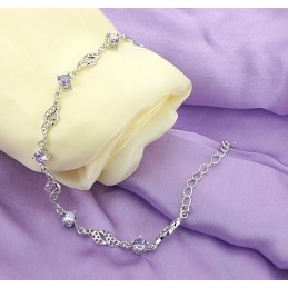 Pulseira Feminina De Titânio Com Revestimento De  Vazada E Diamante De Excelente Qualidade