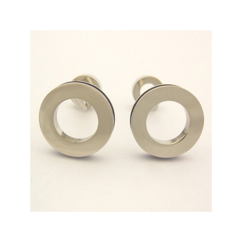 Abotoaduras Redondas De Titânio De Novo Estilo