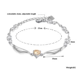 Pulseira Feminina De Titânio Com Revestimento De  De Excelente Qualidade