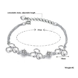 Pulseira Feminina De Titânio Com Banho De  E Diamante Com Qualidade E Quantidade Garantidas