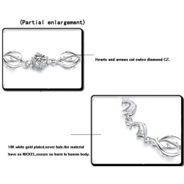 Pulseira De Titânio Com Revestimento De Platina E Diamante, Formato De Golfinho, Durável Em Uso
