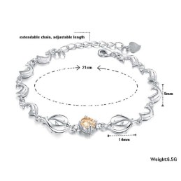 Pulseira De Titânio Com Revestimento De Platina E Diamante, Formato De Golfinho, Durável Em Uso