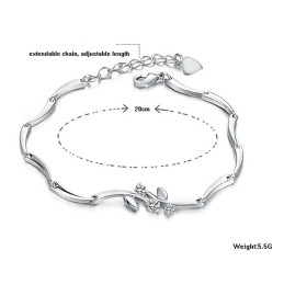 Pulseira Feminina De Titânio Com Banho De  E Diamante Com Qualidade E Quantidade Garantidas