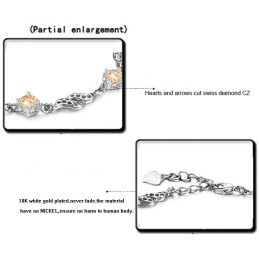 Pulseira Feminina De Alta Qualidade Com Revestimento De  Oca E Titânio Com Diamante