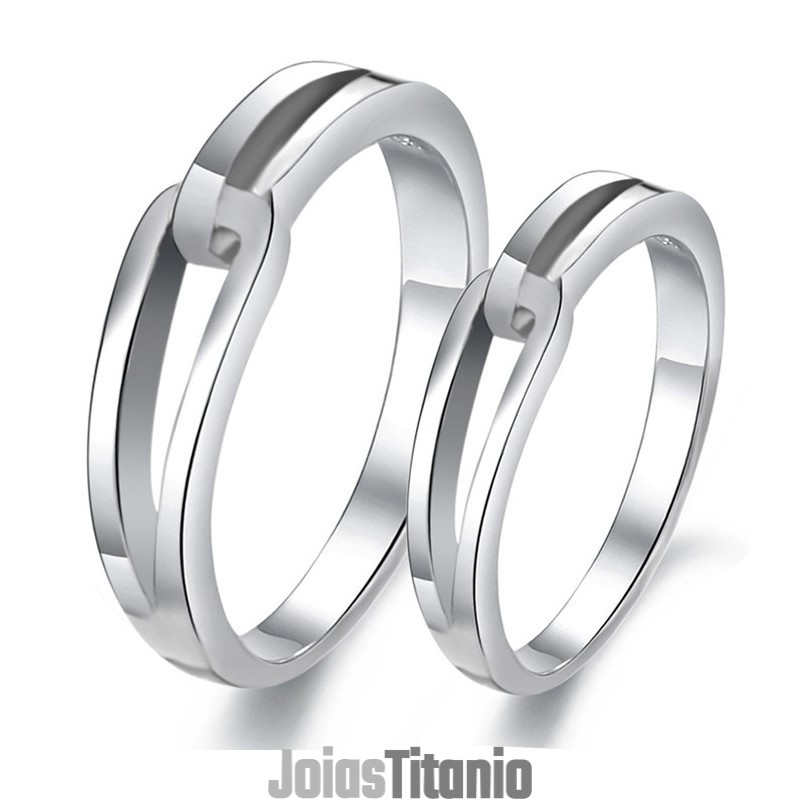 Anel De Titânio Com Revestimento De Platina E Qualidade Garantida Para Amantes Anel De Titânio Com Revestimento De Platina E Qualidade Garantida Para Amantes