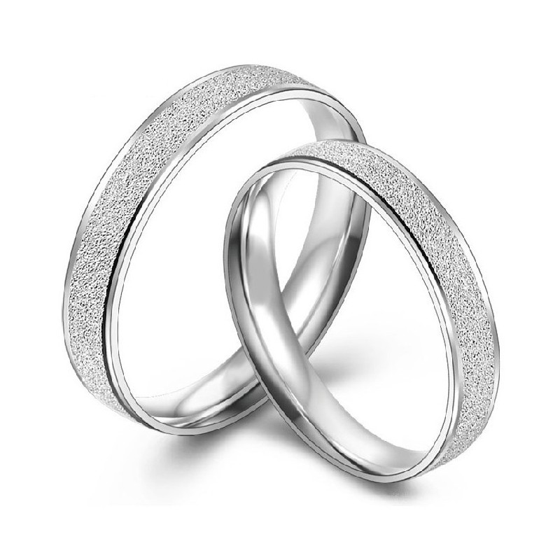 Anel De Titânio Com Revestimento De Platina E Fio De Pérola Fácil De Usar Para Amantes