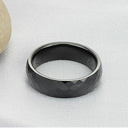 Anel De Cerâmica De Tungstênio Preto De Excelente Qualidade
