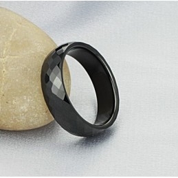 Anel De Cerâmica De Tungstênio Preto De Excelente Qualidade