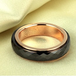 Anel De Cerâmica De Tungstênio Preto Com Ampla Variedade