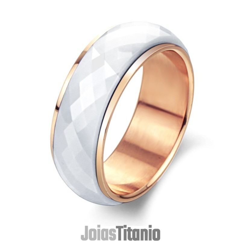 Anel De Cerâmica De Tungstênio Branco De Qualidade Estável Anel De Cerâmica De Tungstênio Branco De Qualidade Estável