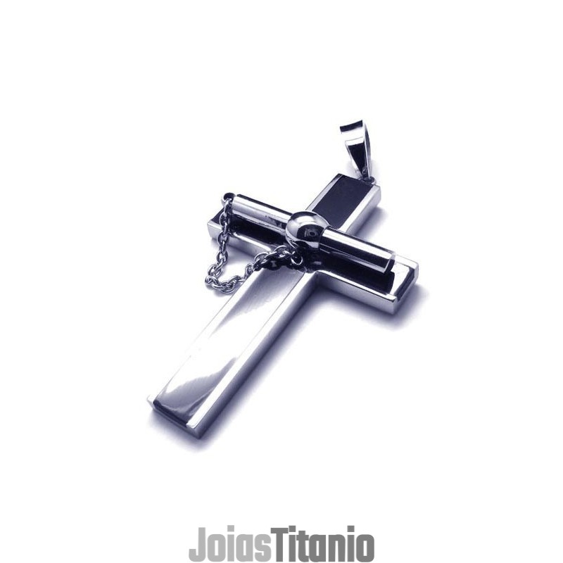 Novo Estilo De Pingente De Cruz De Titânio Extraível - Chian Grátis Novo Estilo De Pingente De Cruz De Titânio Extraível - Chian Grátis