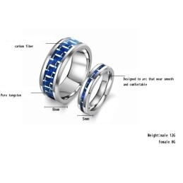 Anel De Cerâmica De Tungstênio De Alta Qualidade Para Amantes