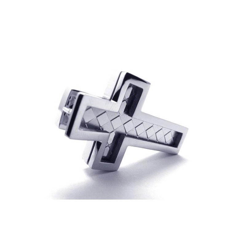 Pingente De Cruz De Titânio Masculino Da Moda - Free Chian Pingente De Cruz De Titânio Masculino Da Moda - Free Chian