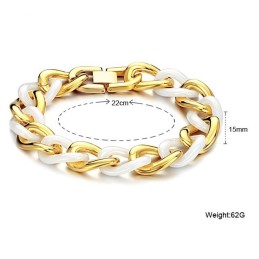 Pulseira Feminina De Cerâmica De Tungstênio Fácil De Usar