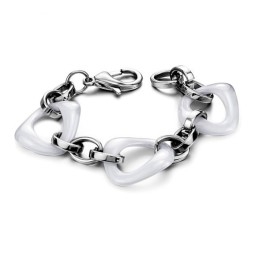 Pulseira De Cerâmica De Tungstênio Branco De Reputação Confiável