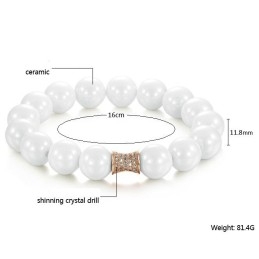 Pulseira De Cerâmica De Tungstênio Branco Com Qualidade E Quantidade Garantidas