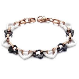 Pulseira De Cerâmica De Tungstênio Feminina Com Desempenho Confiável E Coração