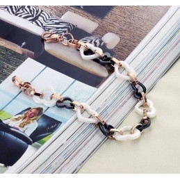 Pulseira De Cerâmica De Tungstênio Feminina Com Desempenho Confiável E Coração