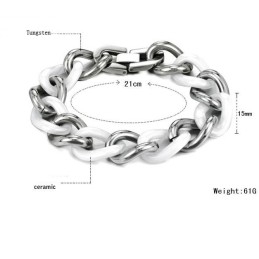 Pulseira De Cerâmica De Tungstênio Branco Com Qualidade E Quantidade Garantidas