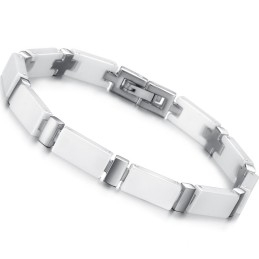 Pulseira De Cerâmica De Tungstênio Branco Com Qualidade E Quantidade Garantidas