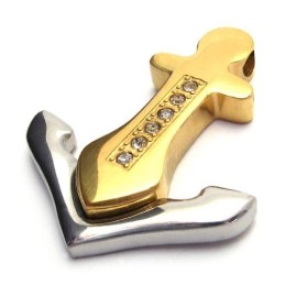 Pingente De Titânio Anchor - Free Chian